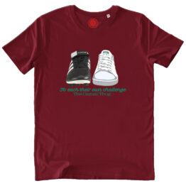 T-SHIRT UNISEX - To each their own challenge Borgundi